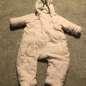Gap infant girls one piece snow suit 3-6 months